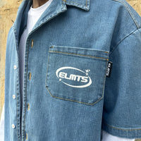 Jacket embroidered denim BLUE