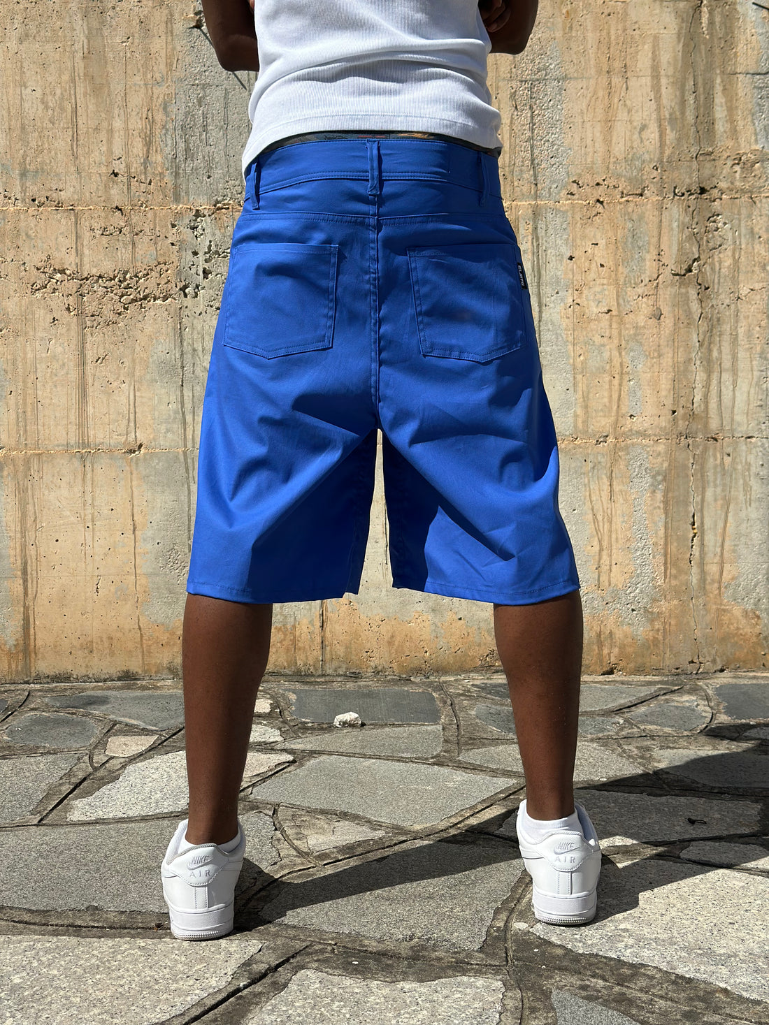 JORTS BAGGY EMBROIDERED ROYAL