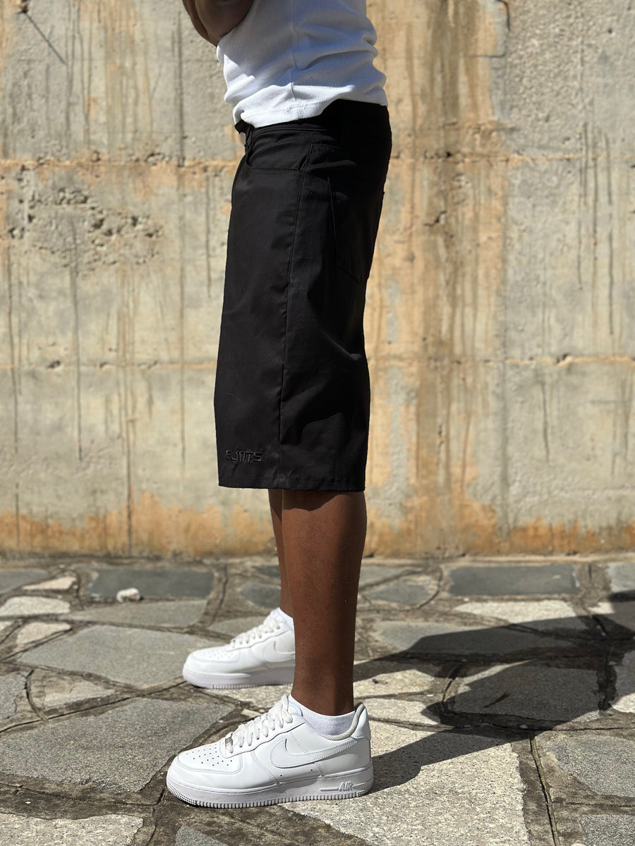JORTS COTONE EMBROIDERED BLACK