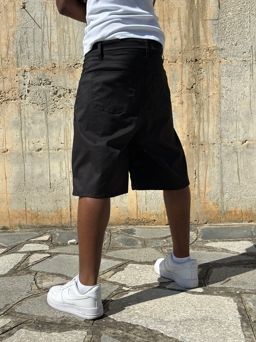 JORTS COTONE EMBROIDERED BLACK