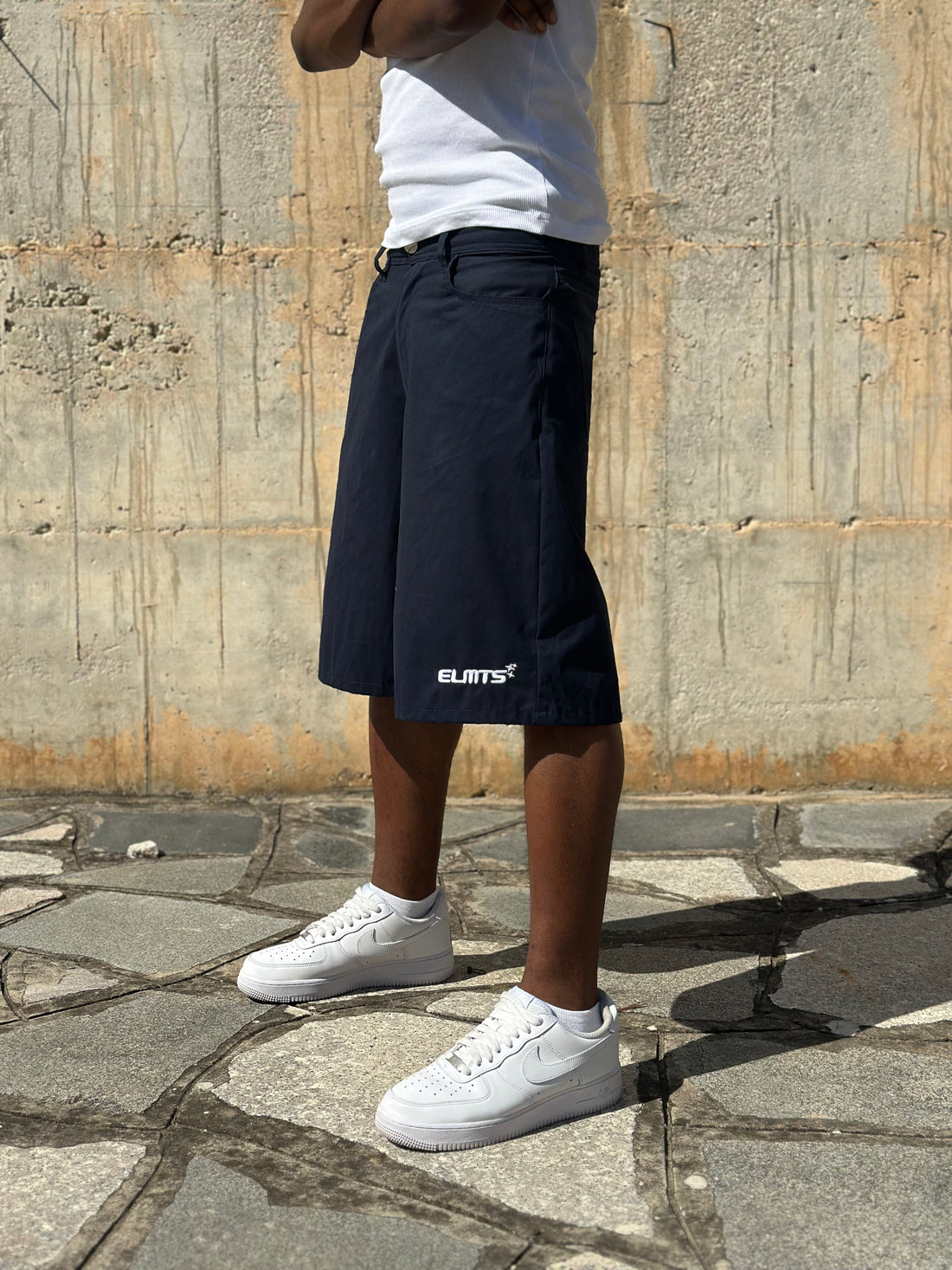 JORTS COTONE EMBROIDERED BLU NIGHT