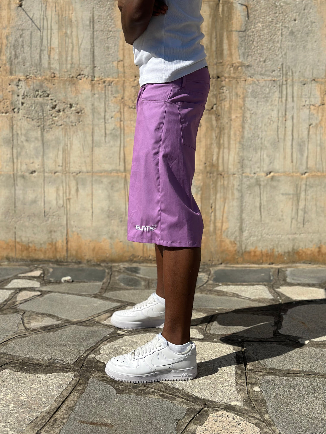 JORTS COTONE EMBROIDERED LILLA