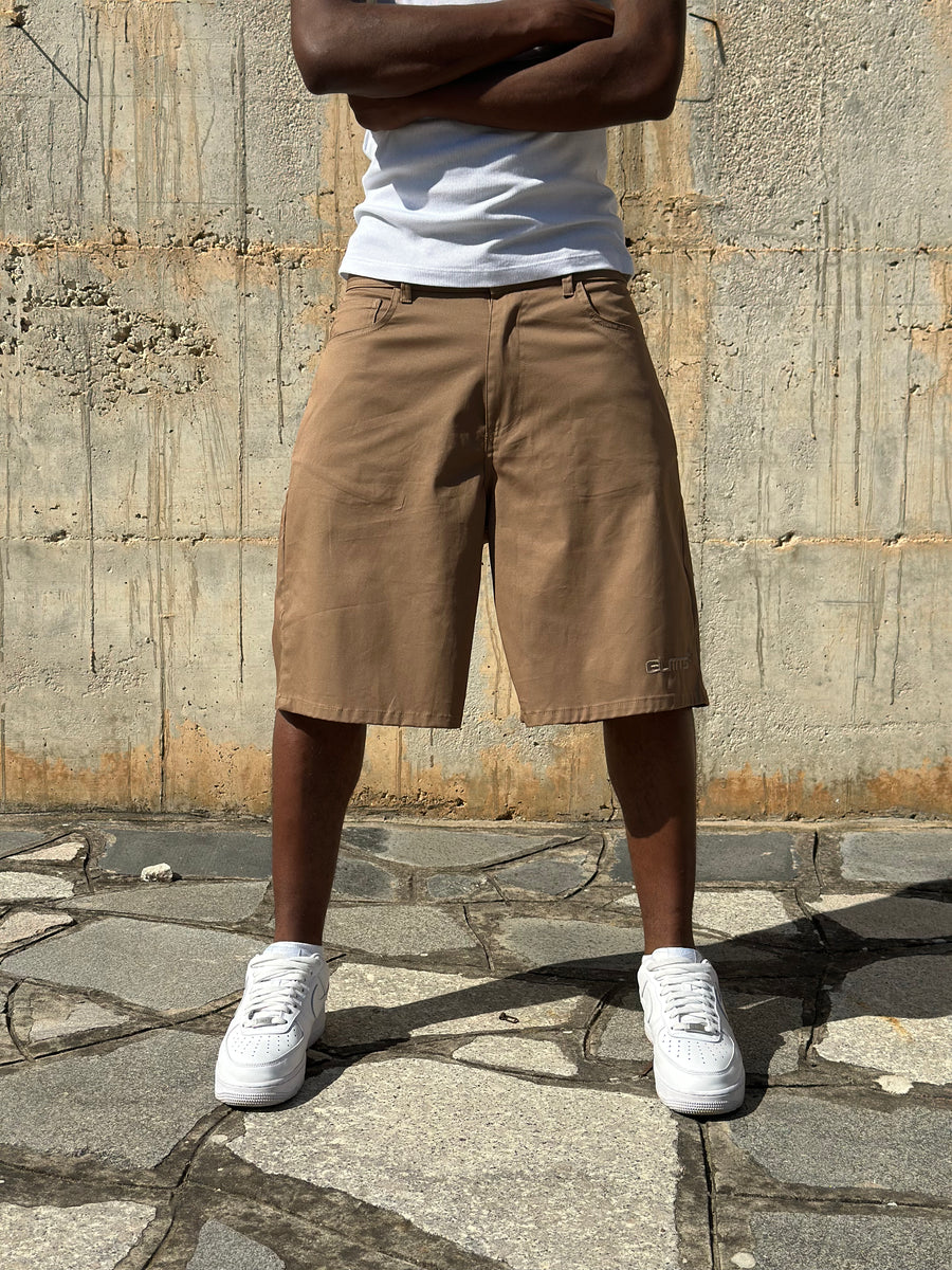 JORTS COTONE EMBROIDERED CAMEL