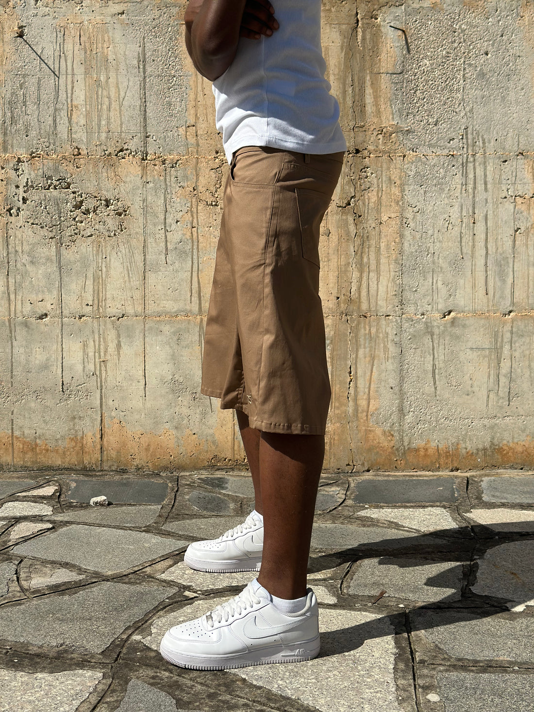 JORTS COTONE EMBROIDERED CAMEL