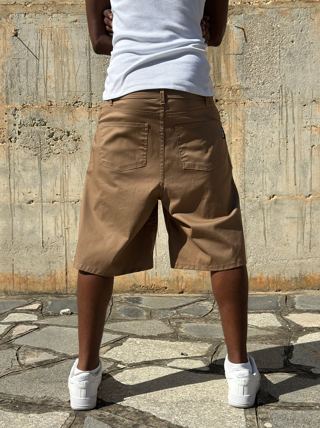 JORTS COTONE EMBROIDERED CAMEL