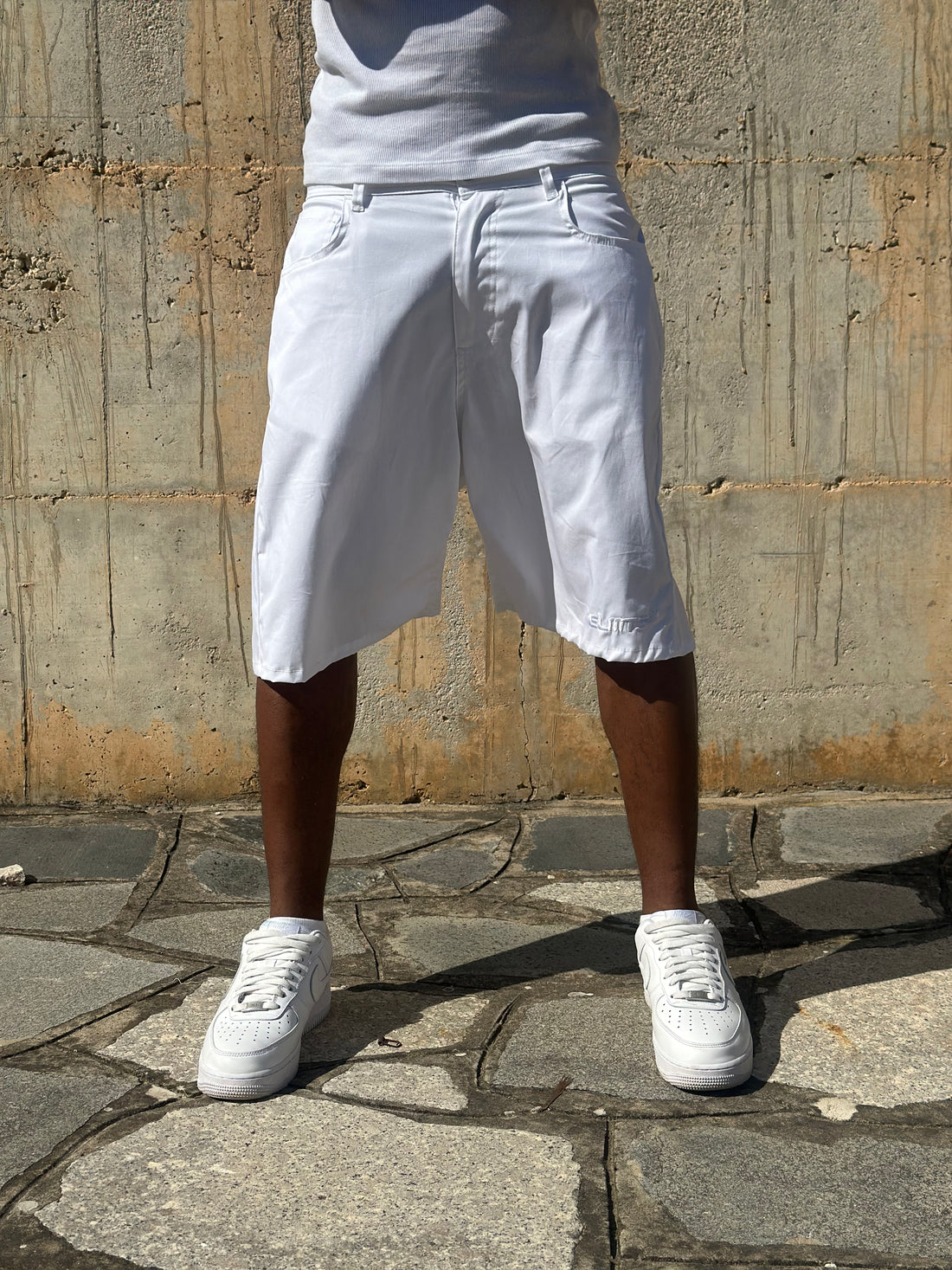 JORTS COTONE EMBROIDERED WHITE