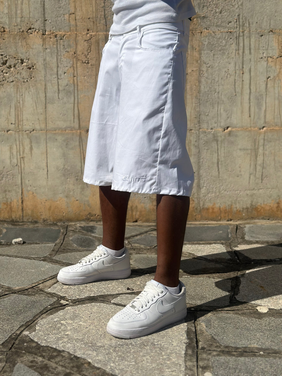 JORTS COTONE EMBROIDERED WHITE