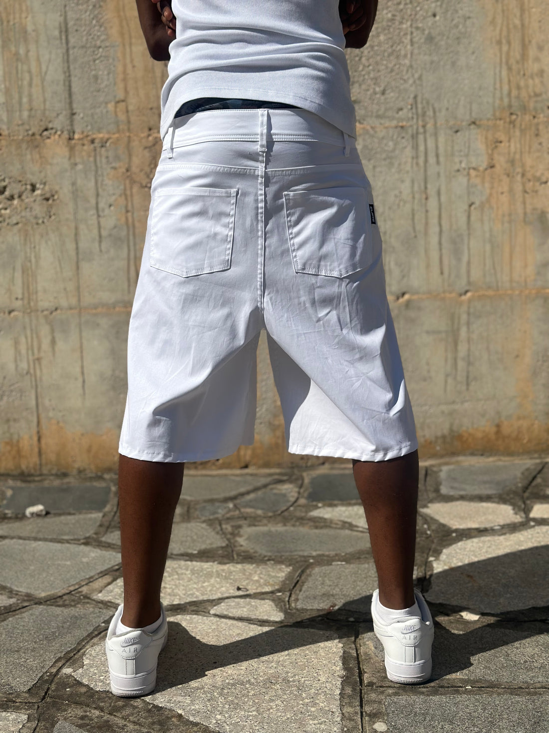 JORTS COTONE EMBROIDERED WHITE