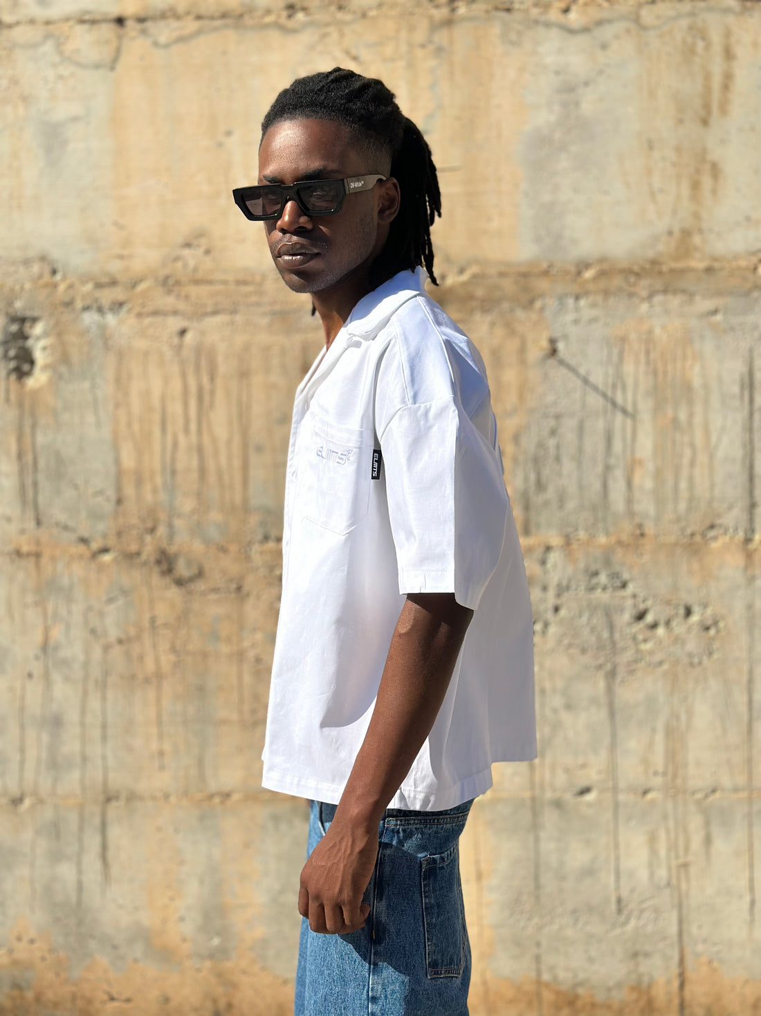 Jacket embroidered WHITE