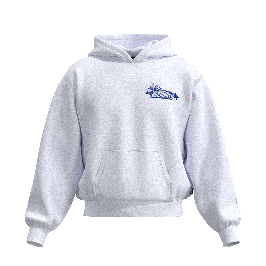 PERFECT HOODIE POLICOT WORLD LINE WHITE/ROYAL