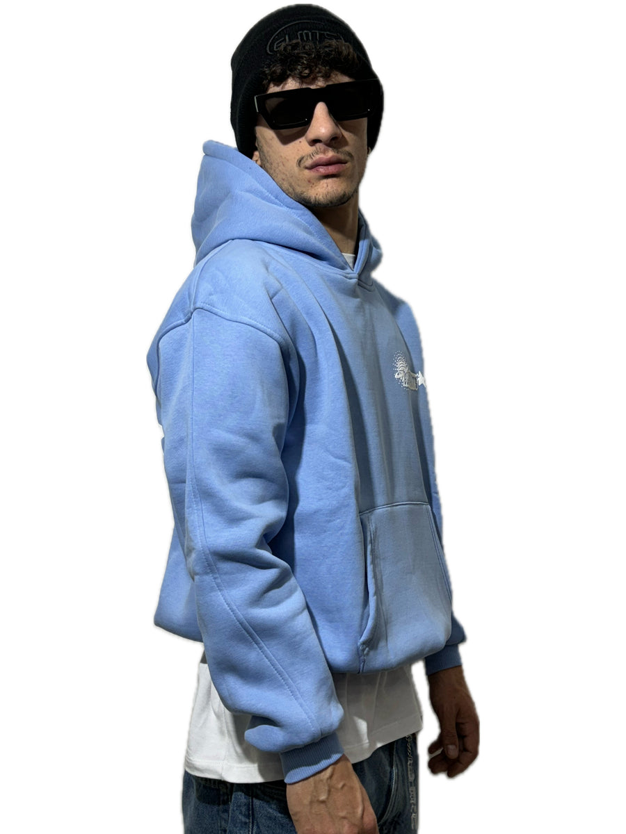 PERFECT HOODIE POLICOT WORLD LINE SKY\WHITE