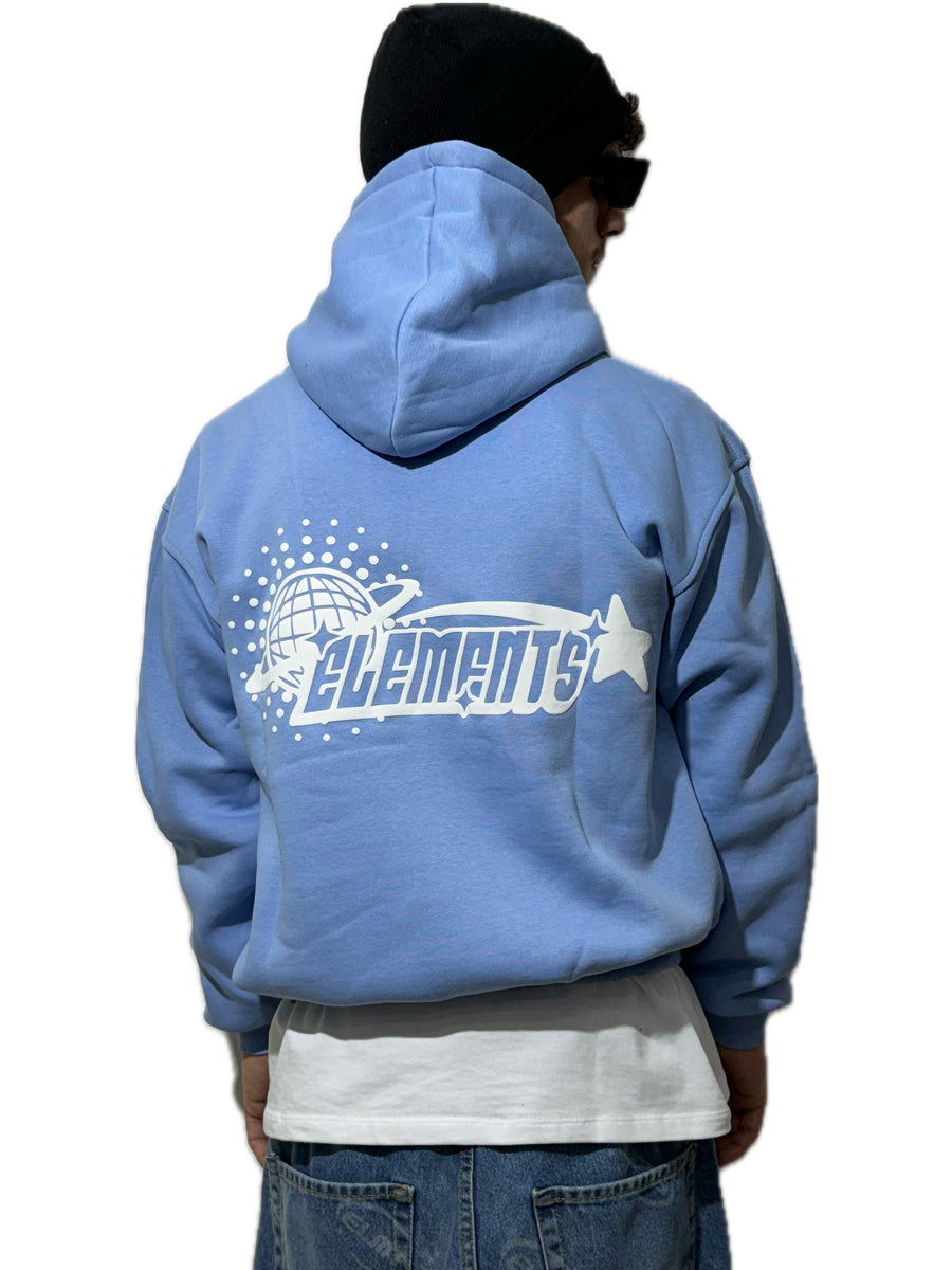 PERFECT HOODIE POLICOT WORLD LINE SKY\WHITE