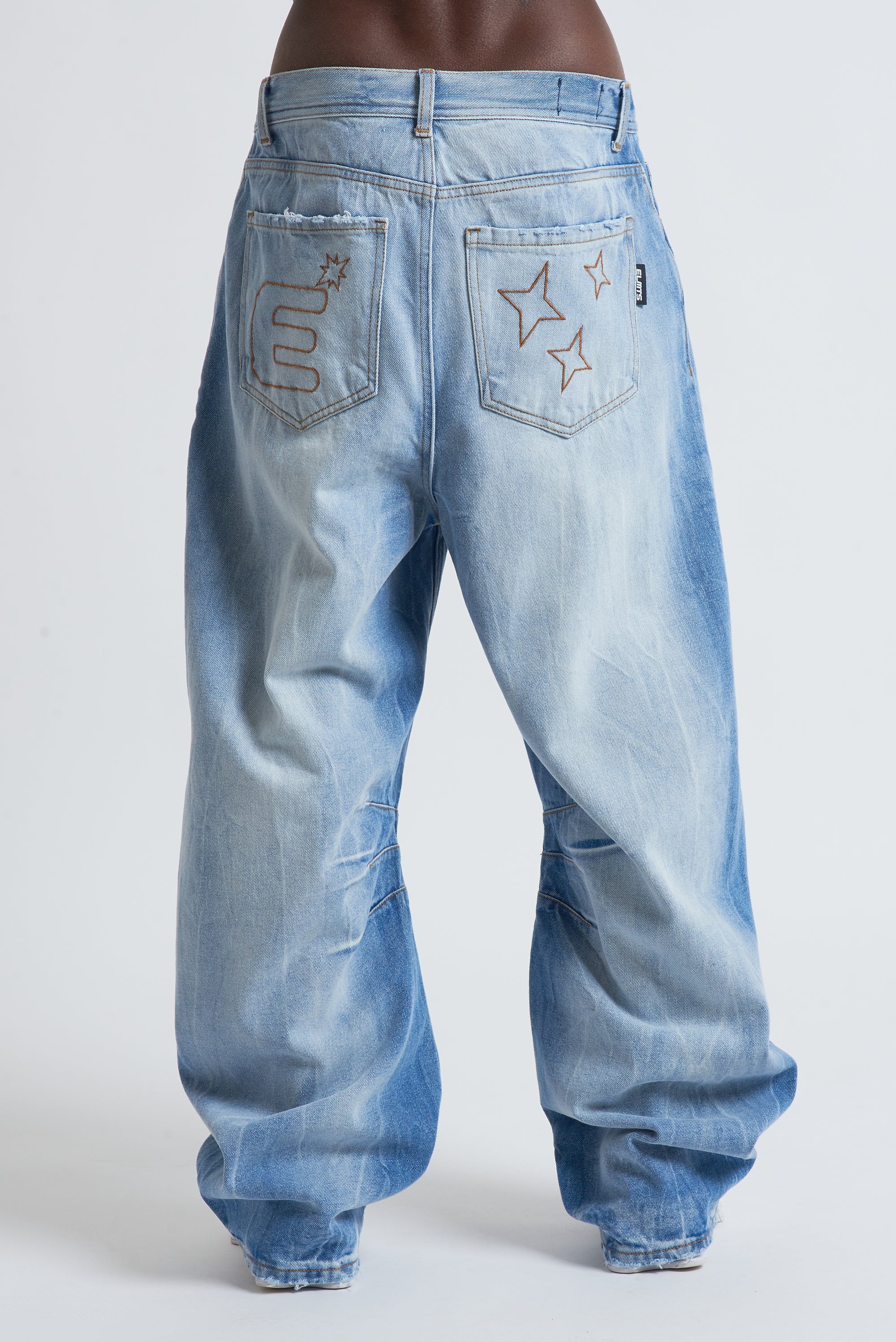 DENIM BAGGY CLEAR THUNDER