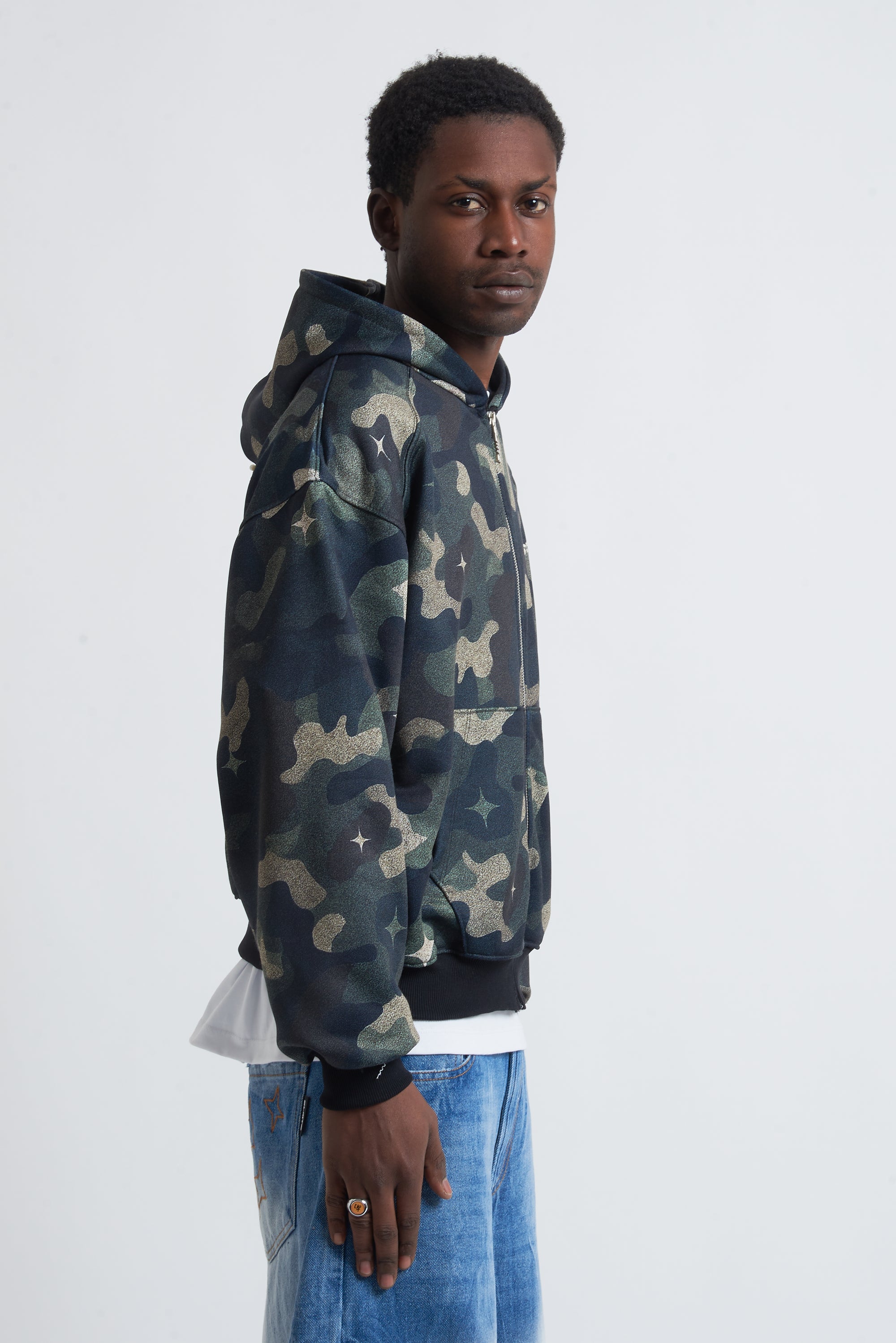 HOODIE MILITARY PEARLS GREEN