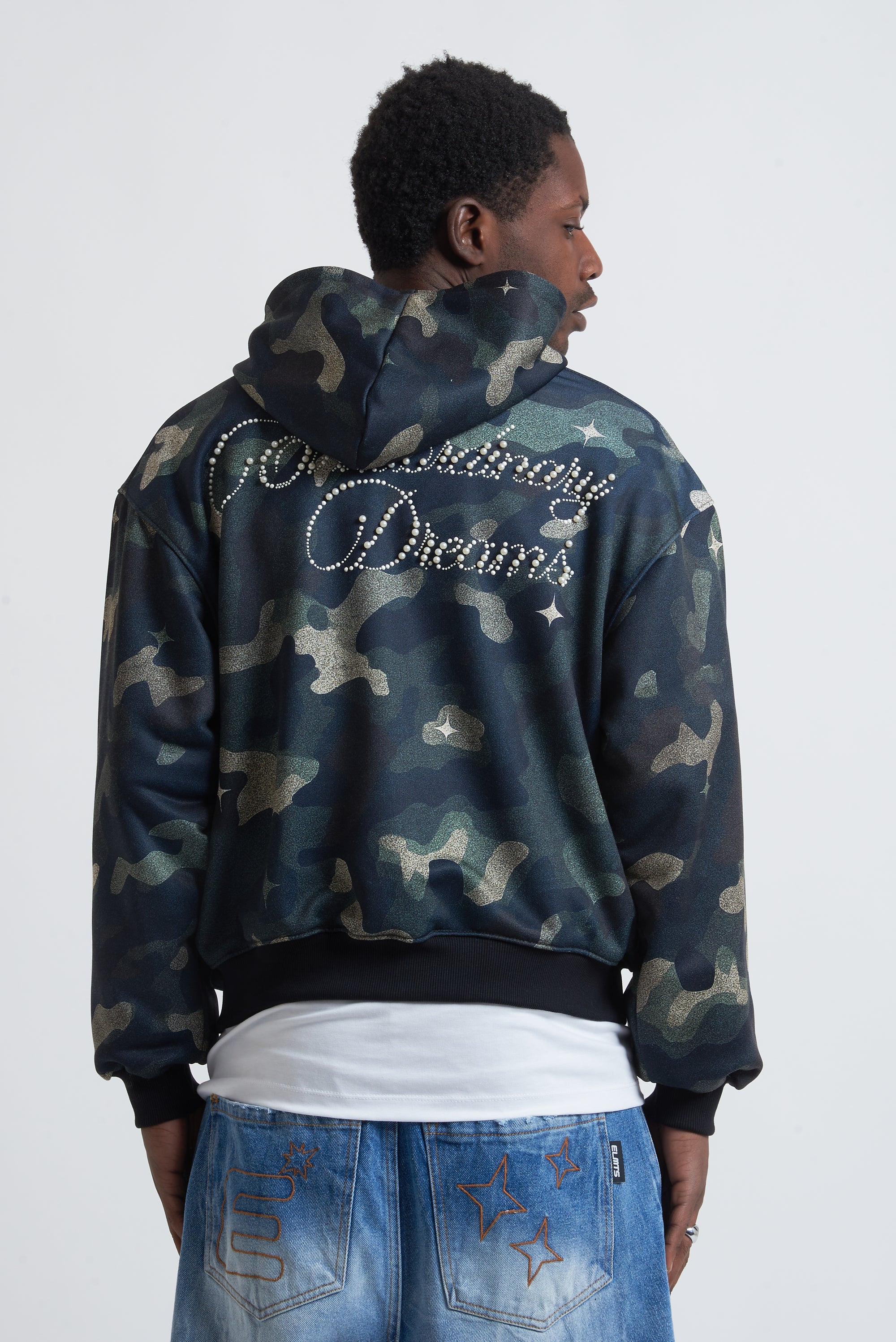 HOODIE MILITARY PEARLS GREEN