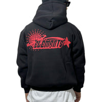 PERFECT HOODIE POLICOT WORLD LINE black/red