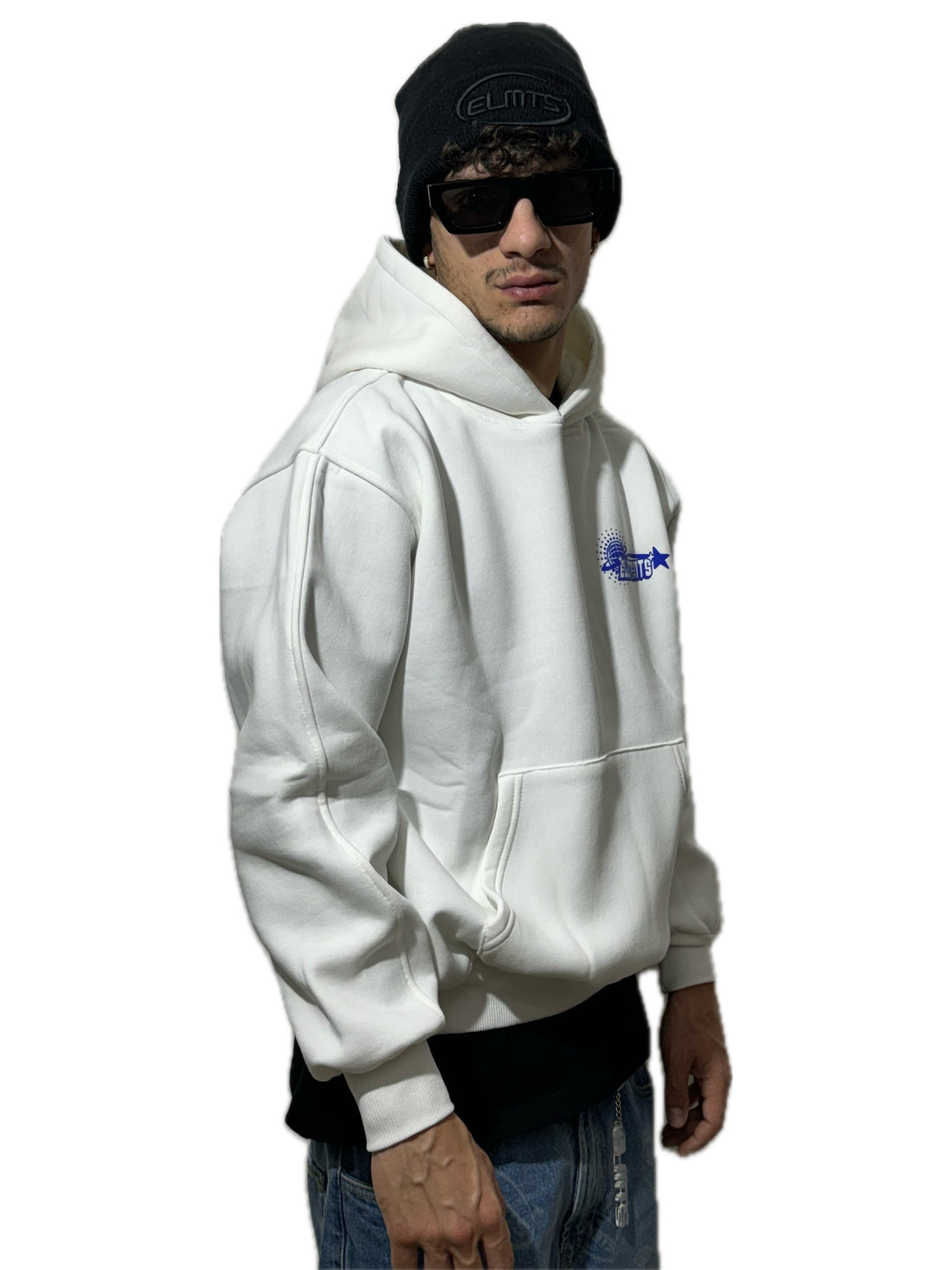 PERFECT HOODIE POLICOT WORLD LINE WHITE/ROYAL