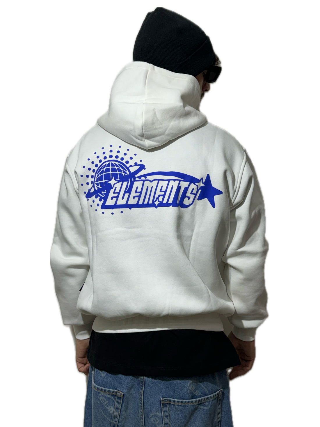 PERFECT HOODIE POLICOT WORLD LINE WHITE/ROYAL