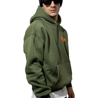 PERFECT HOODIE POLICOT WORLD LINE  MILITARY\ FLUO