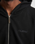 HOODIE ESSENTIAL FULL ZIP BLACK