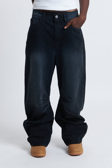 DENIM BAGGY BLACK