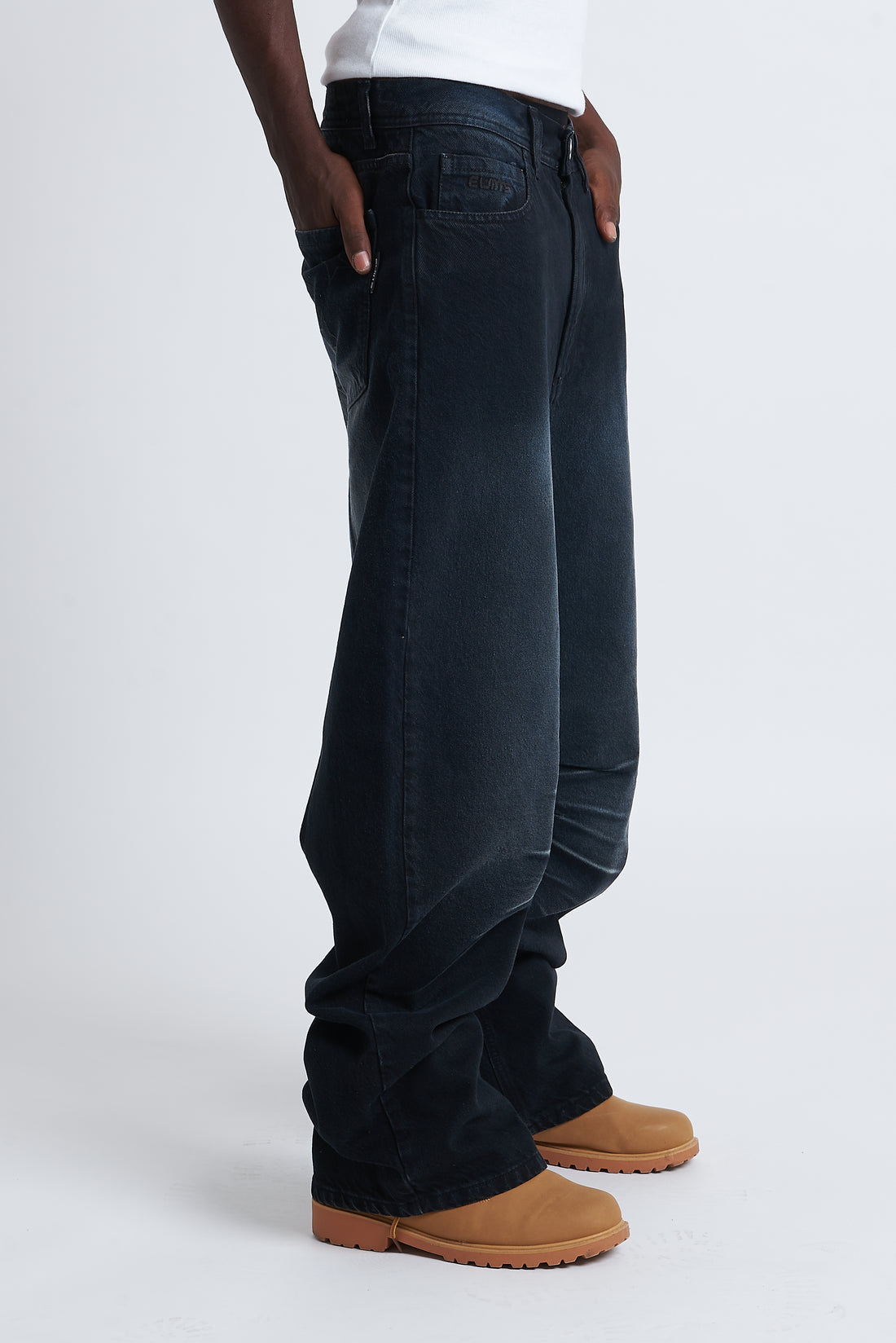 DENIM BAGGY BLACK
