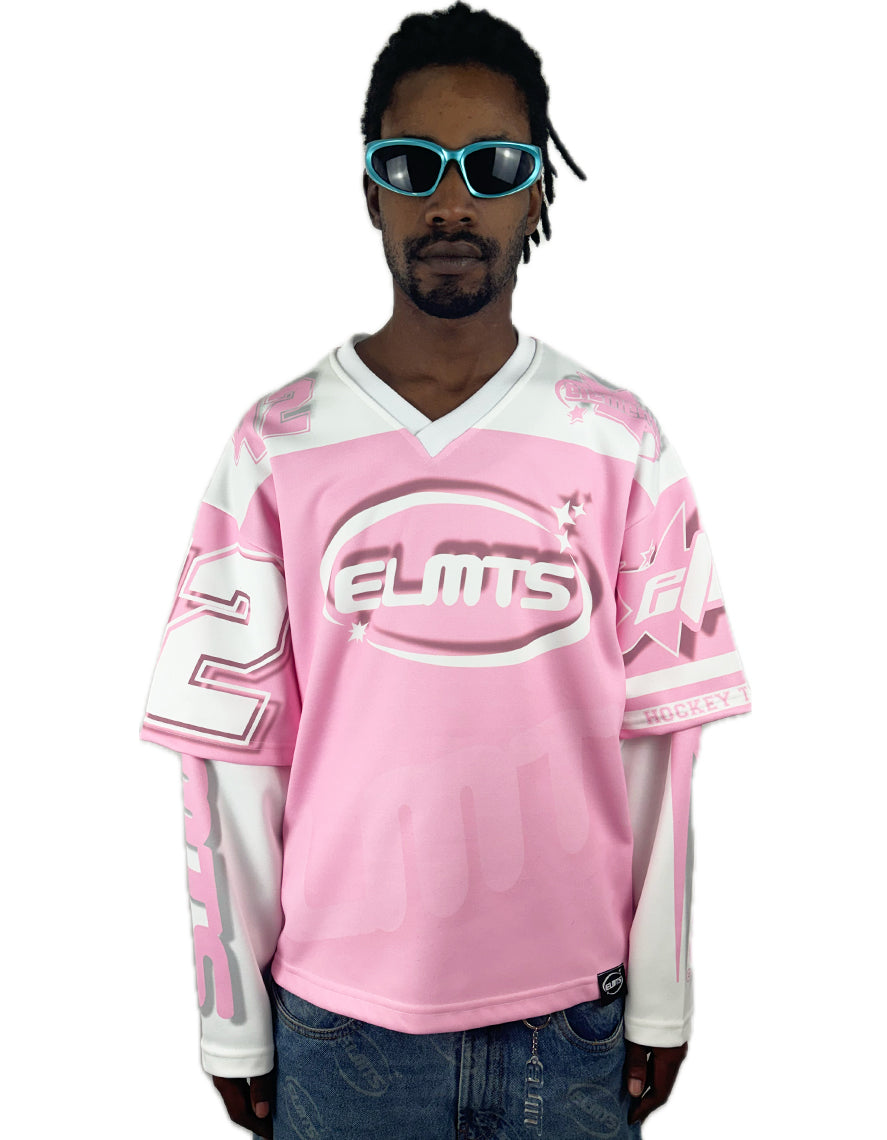 HOODIE HOCKEY long sleeve New WAVE PINK