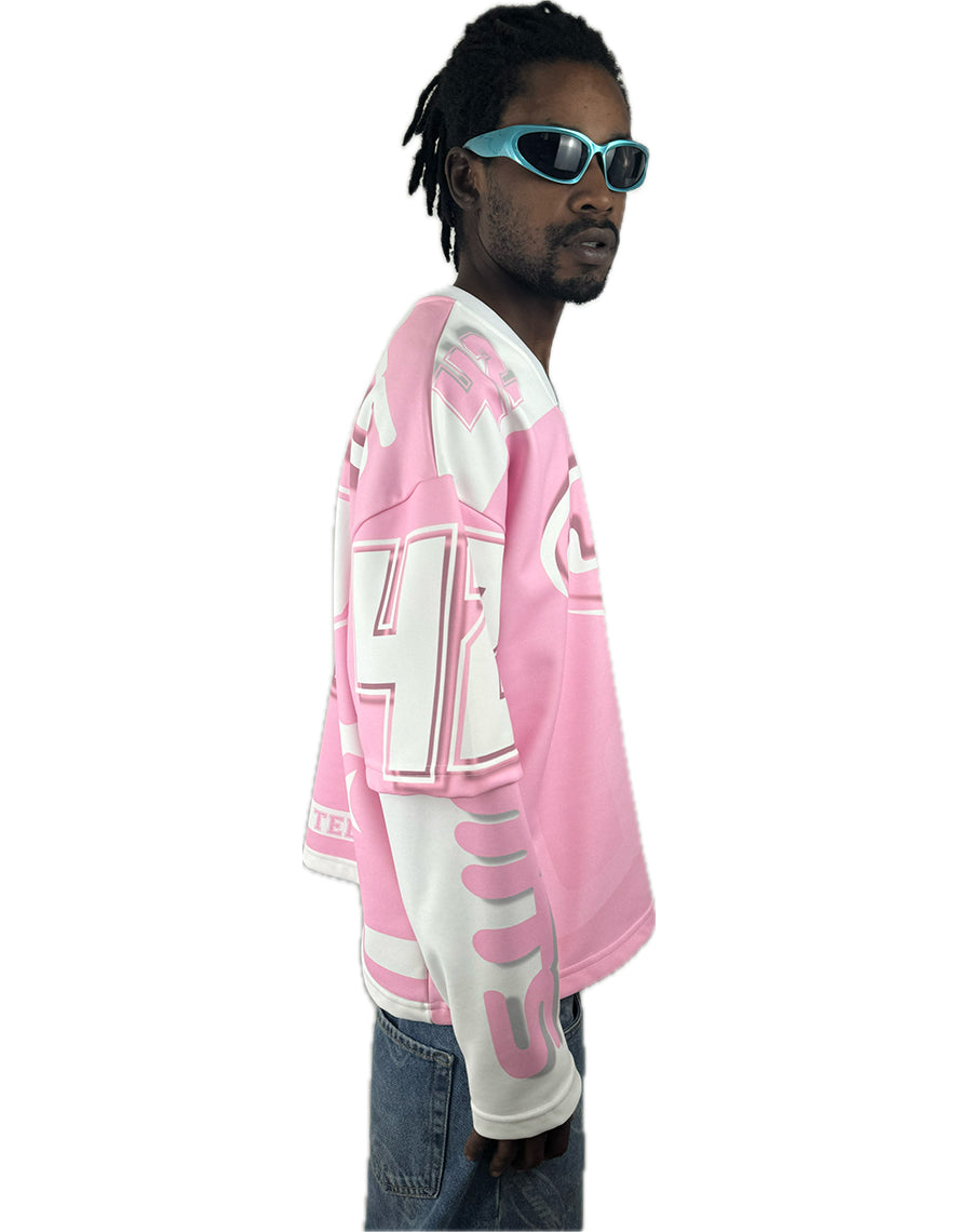 HOODIE HOCKEY long sleeve New WAVE PINK