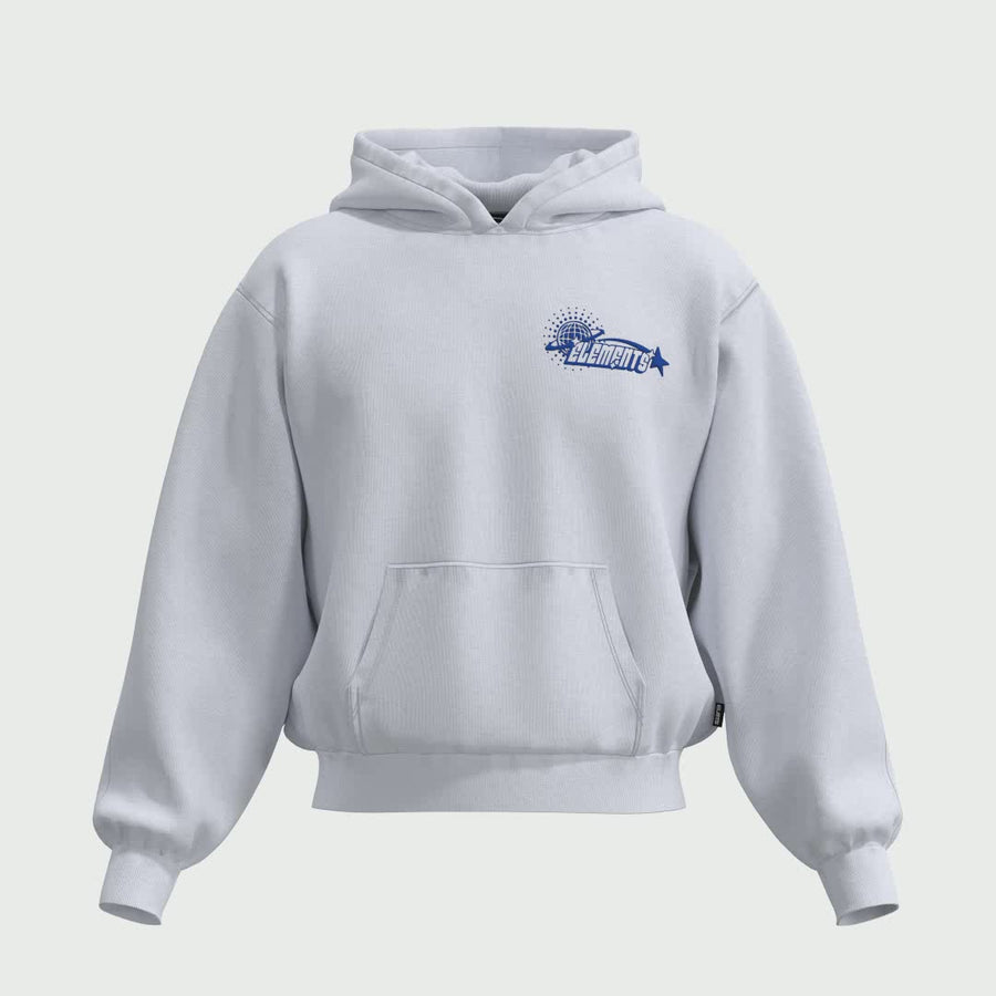 PERFECT HOODIE POLICOT WORLD LINE WHITE/ROYAL