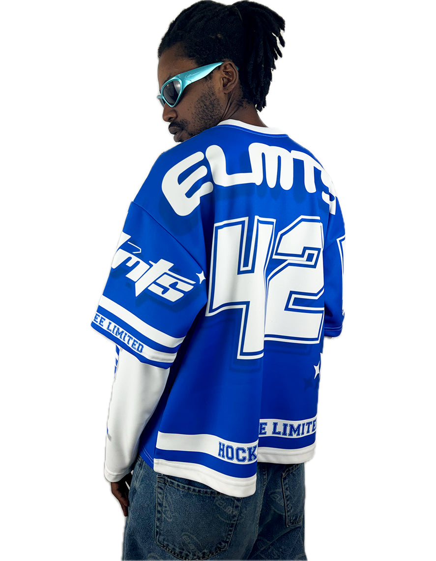 HOODIE HOCKEY long sleeve New WAVE ROYAL