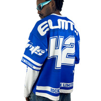 HOODIE HOCKEY long sleeve New WAVE ROYAL