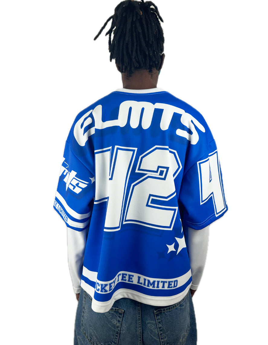 HOODIE HOCKEY long sleeve New WAVE ROYAL