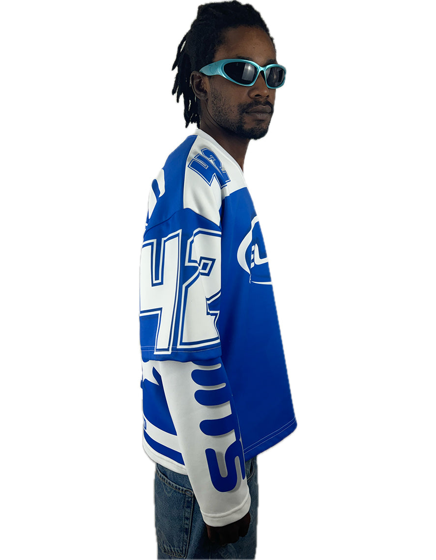 HOODIE HOCKEY long sleeve New WAVE ROYAL