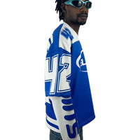 HOODIE HOCKEY long sleeve New WAVE ROYAL