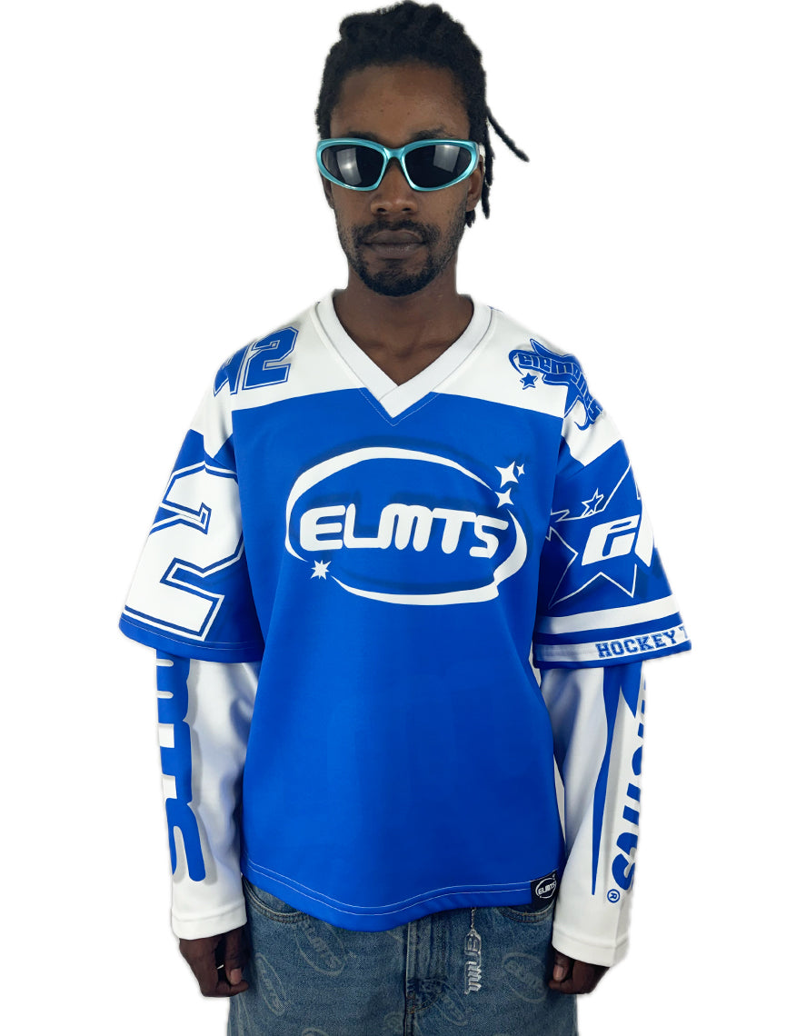 HOODIE HOCKEY long sleeve New WAVE ROYAL