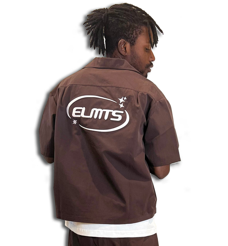 Jacket embroidered CHOCOLATE